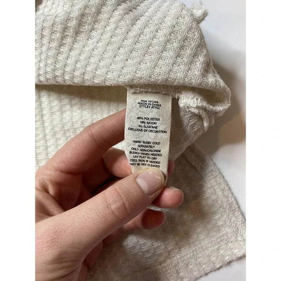 Soft Surroundings Thermal Top Knit small Embroidered Soutache Cuffs - Picture 7 of 8